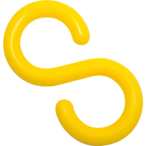 Mr. Chain® Connecting S-Hooks, 2", Yellow, Pack of 25 #50302-25