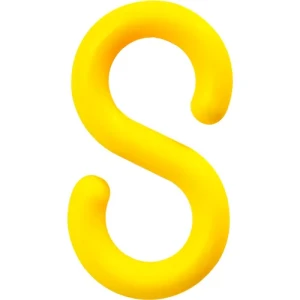 Mr. Chain® Connecting S-Hooks, 1-1/2", Yellow, 10 Pack #30302-10
