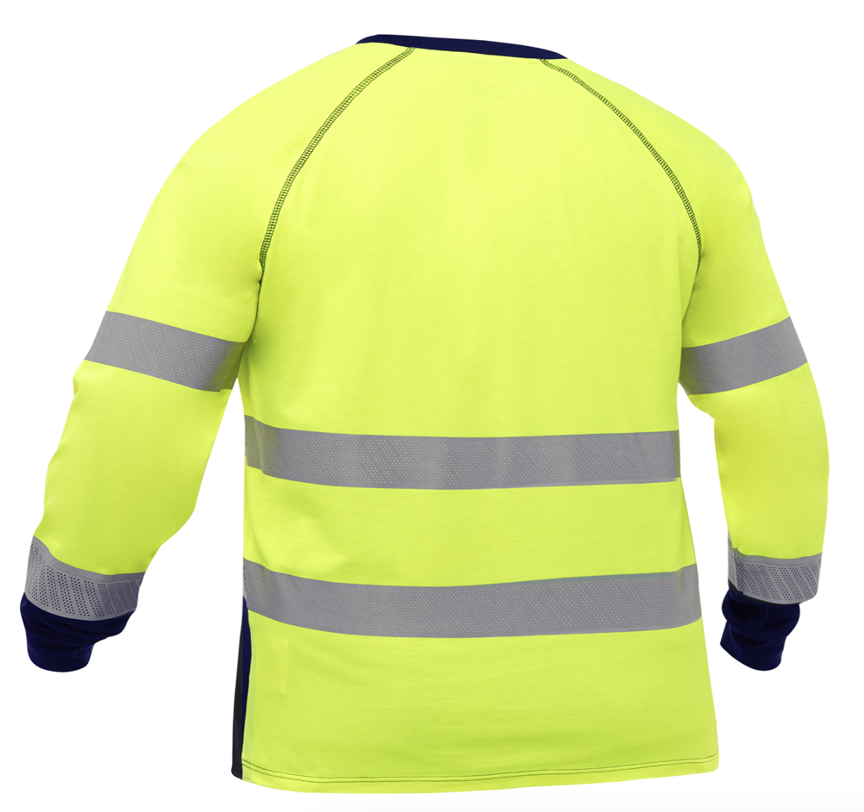 Bisley Essentials ANSI Type R Class 3 Long Sleeve Shirt with Navy Bottom, 1/EA #313M6118T-Logo (Logo Included) - Image 4