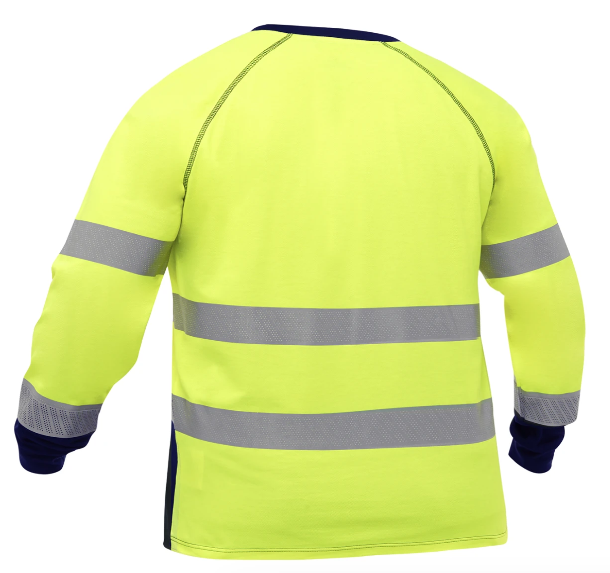 Bisley Essentials ANSI Type R Class 3 Long Sleeve Shirt with Navy Bottom, 1/EA #313M6118T-Logo (Logo Included) - Image 4
