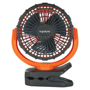 Chill-Its 6090 Rechargeable Portable Jobsite Fan, Orange, 1/EA #12800