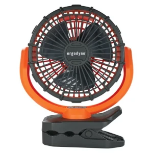 Chill-Its 6090 Rechargeable Portable Jobsite Fan, Orange, 1/EA #12800