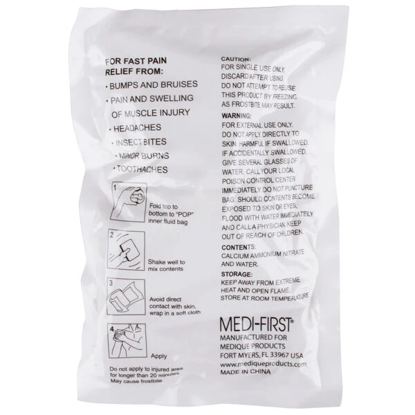 Medi-First 70201 5" x 9" Instant Ice Pack / Cold Compress ,1/EA #70201 - Image 2