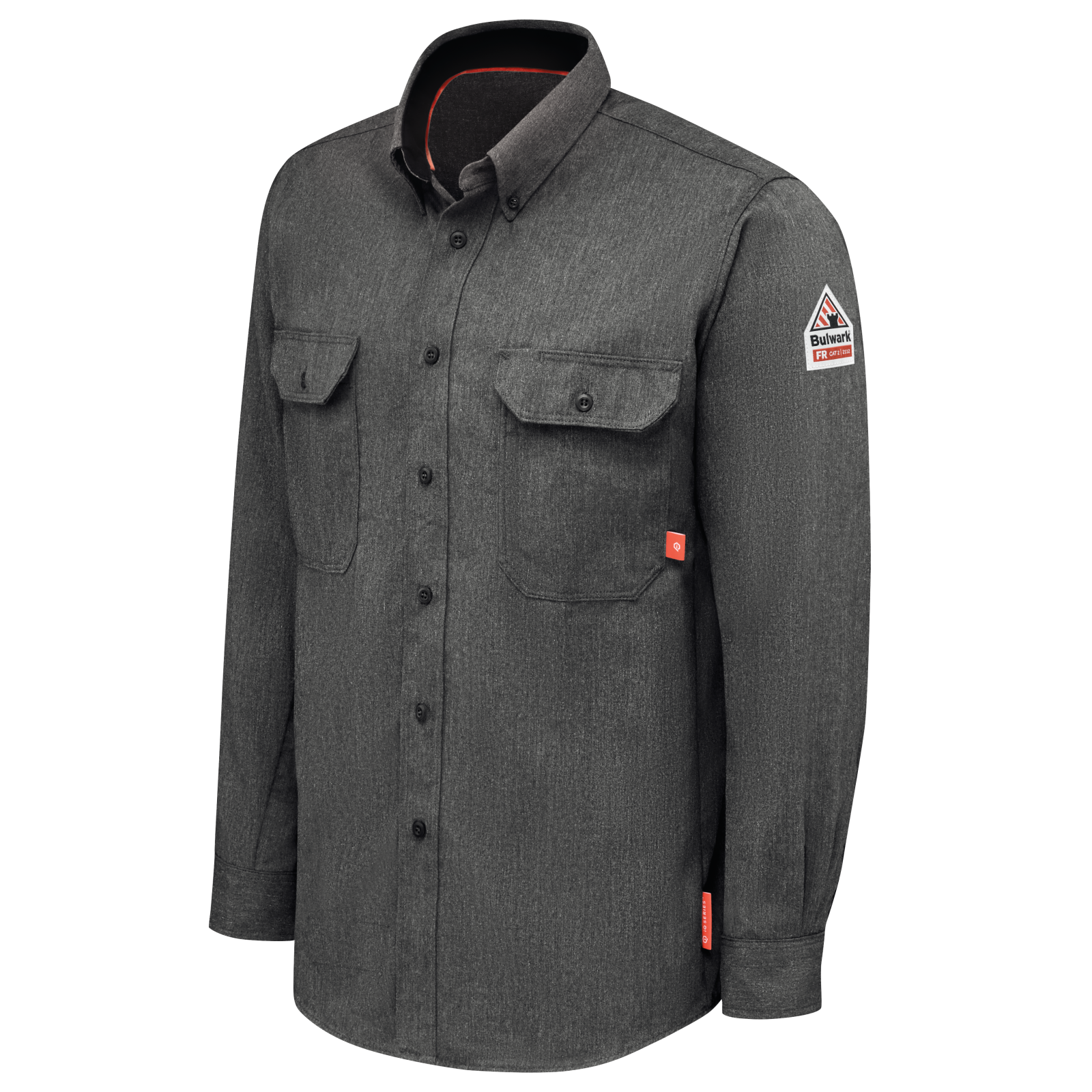 iQ Series® Men's Lightweight Comfort Woven Shirt, Dark Gray, 1/EA #QS50DG - Image 4