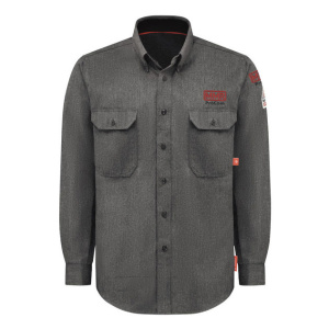 iQ Series® Men's Lightweight Comfort Woven Shirt, Dark Gray, 1/EA #QS50DG