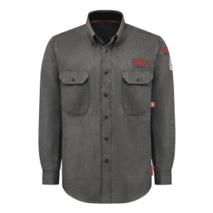 iQ Series® Men's Lightweight Comfort Woven Shirt, Dark Gray, 1/EA #QS50DG