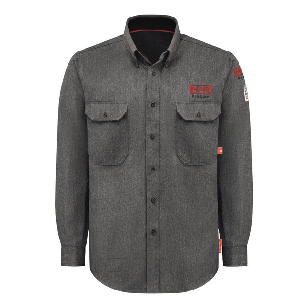 iQ Series® Men's Lightweight Comfort Woven Shirt, Dark Gray, 1/EA #QS50DG