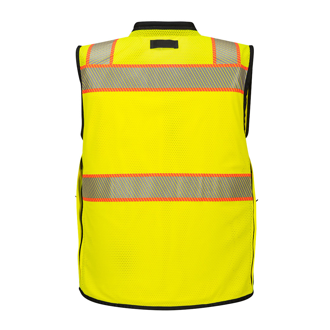 US375 - Hi-Vis Premium Surveyor Vest, Yellow/Black, 1/EA #US375YB-LOGO (Logo Included) - Image 2
