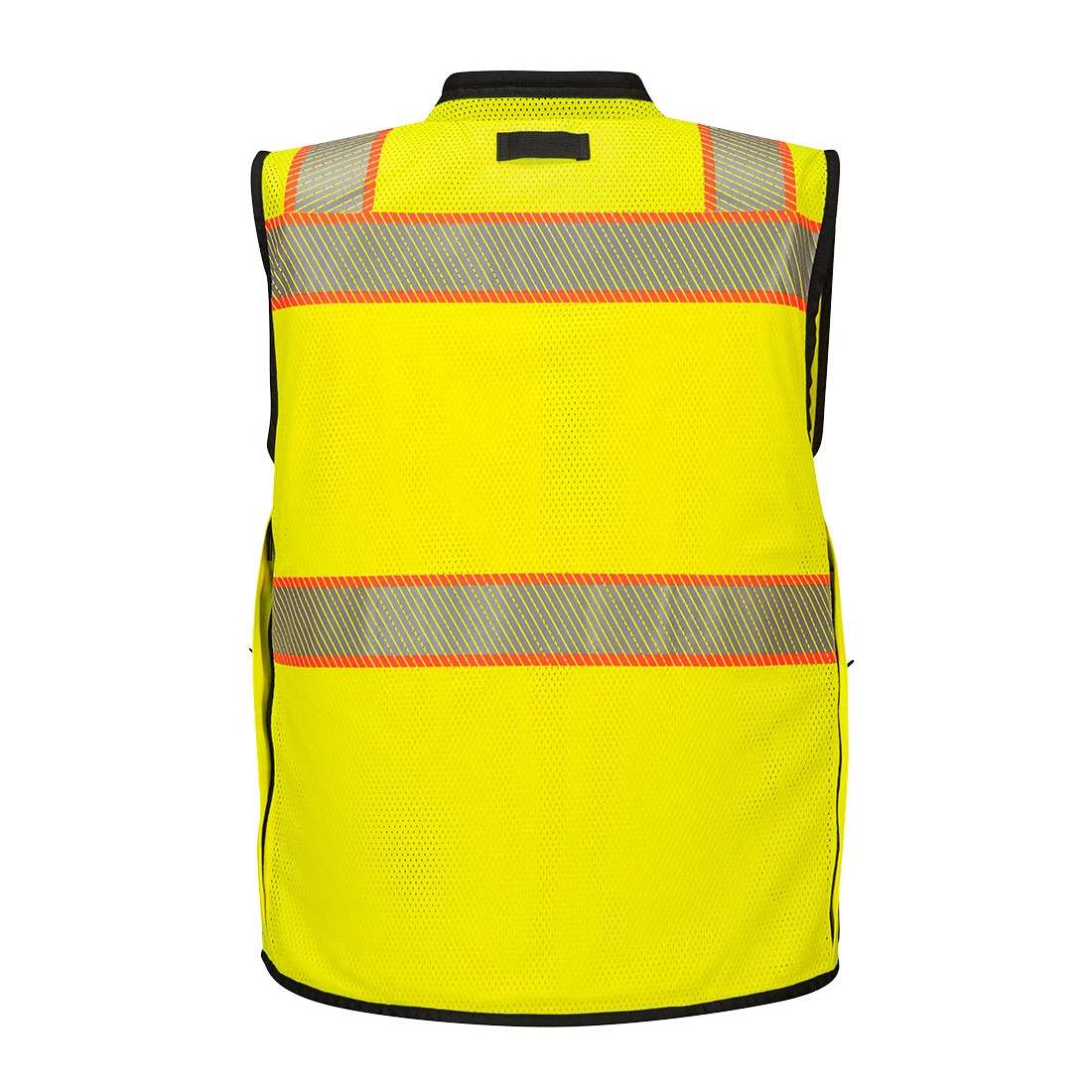 US375 - Hi-Vis Premium Surveyor Vest, Yellow/Black, 1/EA #US375YB - Image 2