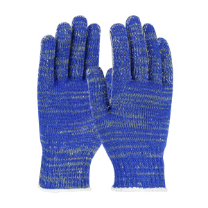 ACP KEVLAR KNIT GLOVE BLENDED WITH COTTON AND BLUE NYLON 7G, 1 DZ, #07-KA745
