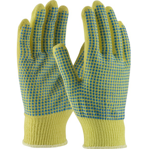 KUT-GARD 100% KEVLAR, 13G, LT. WGT, ANSI A2, DOTS ON BOTH SIDES, 1 DZ #08-K200PDD