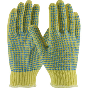 KUT-GARD 100% KEVLAR, 7G, M. WGT, ANSI A2 DOTS 2 SIDES/EXTENDED CUFF, 1 DZ #08-K350PDD