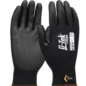 BLACK NITRILE COATED FOAM GRIP ON PALM & FINGERS TOUCHSCREEN RIT, 1 DZ #09-K3488