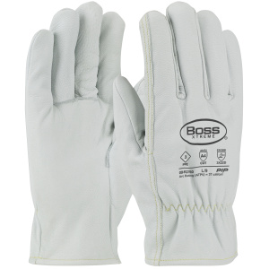 BOSS XTREME, MAX SAFETY AR GOATSKIN DRIVERS, 13G KEVLAR LINING, STRAIGHT THUMB, A4, 1 DZ #09-K3750