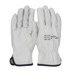 GOATSKIN LEATHER DRIVERS, 13G ARAMID CUT LINER, KEYSTONE THUMB A4, 1 DZ #09-LC418