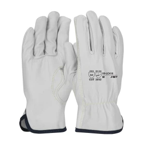 GOATSKIN LEATHER DRIVERS, 13G ARAMID CUT LINER, KEYSTONE THUMB A4, 1 DZ #09-LC418