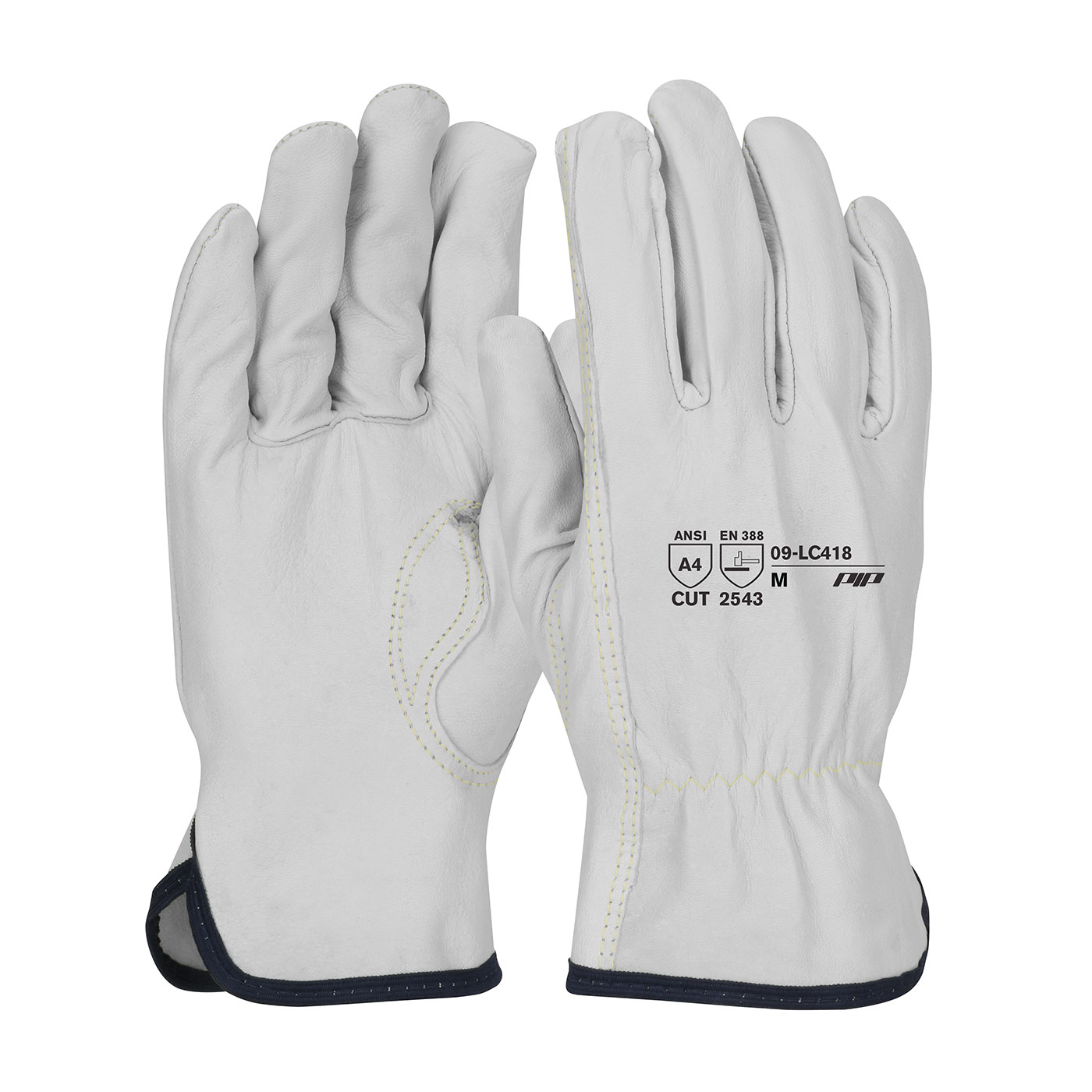 GOATSKIN LEATHER DRIVERS, 13G ARAMID CUT LINER, KEYSTONE THUMB A4, 1 DZ #09-LC418