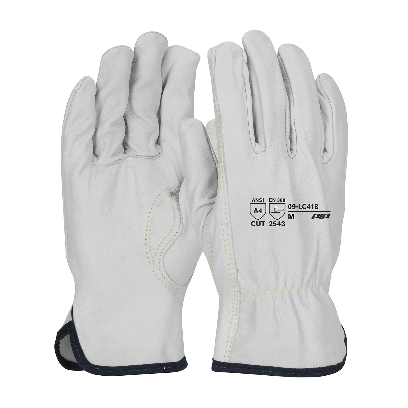 GOATSKIN LEATHER DRIVERS, 13G ARAMID CUT LINER, KEYSTONE THUMB A4, 1 DZ #09-LC418