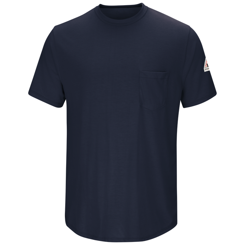 Men's Lightweight FR Short Sleeve T-Shirt, Navy, 1/EA #SMT6NV