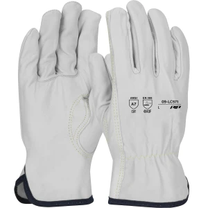 Economy Top Grain Goatskin Leather Drivers Glove with HPPE Blend Lining - Keystone Thumb, 1/DZ  #09-LC571