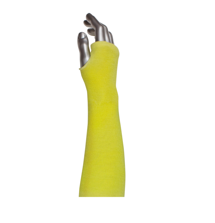 KUT-GARD KEVLAR, 2 PLY SLEEVE W/TH & VELCRO CLOSURE, 3X18 IN, ANSI A3, 1 EA, #10-KS18THV