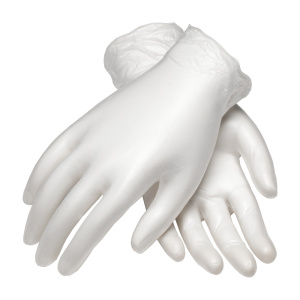 CO-POLYMER VINYL, CLASS 100, 9 1/2 IN LENGTH, 5 MIL., POWDER FREE, 1 CS, #100-2824