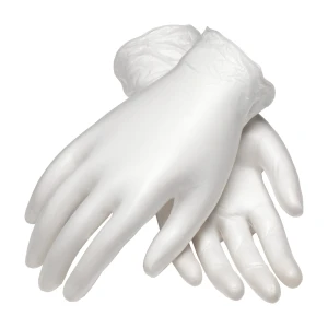 CO-POLYMER VINYL, CLASS 100, 9 1/2 IN LENGTH, 5 MIL., POWDER FREE, 1 CS, #100-2824