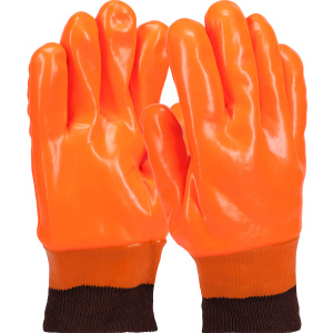 PVC Dipped Glove with Jersey Liner and Smooth Finish - Insulated & Waterproof, 1 DZ, #1007OR