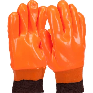 PVC Dipped Glove with Jersey Liner and Smooth Finish - Insulated & Waterproof, 1 DZ, #1007OR