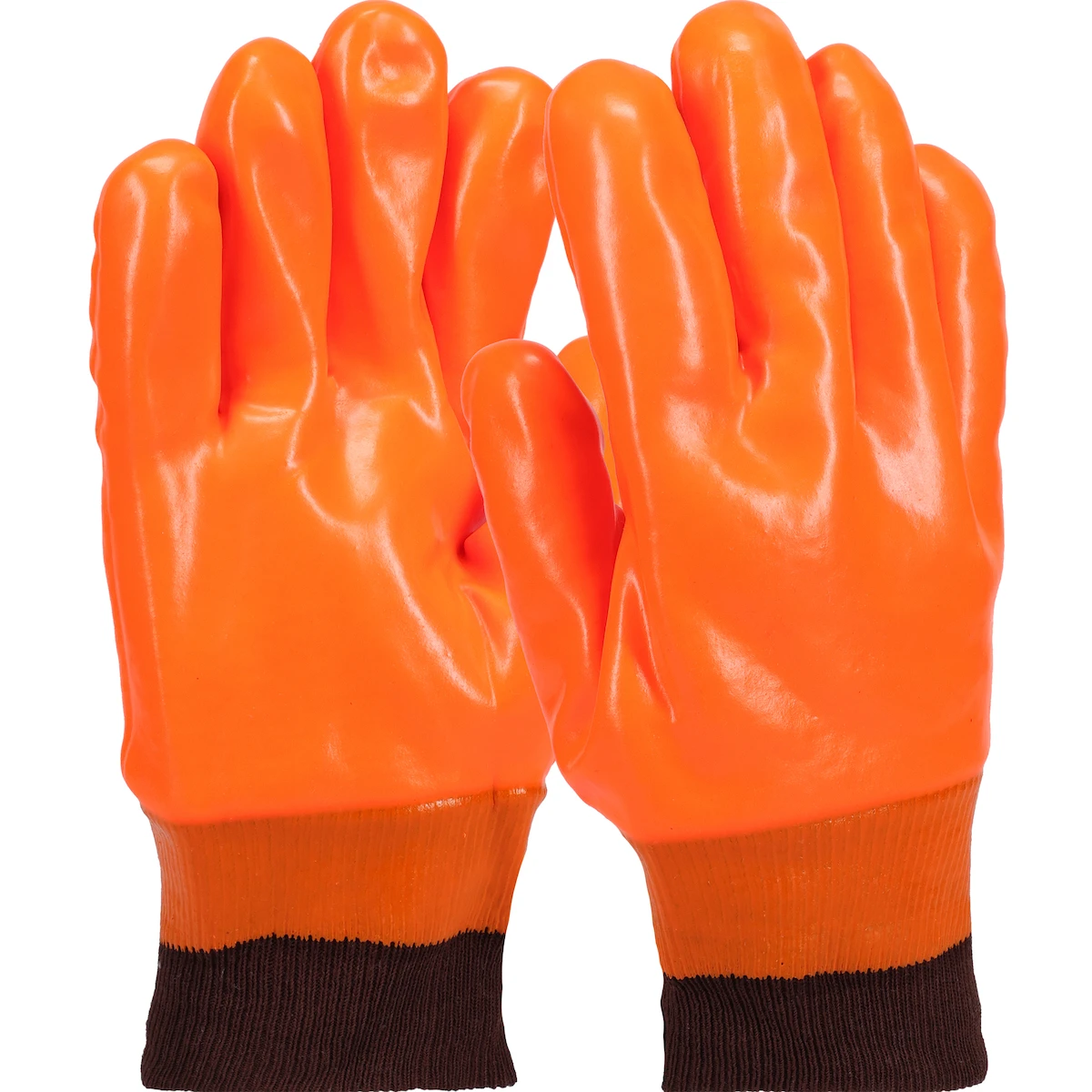PVC Dipped Glove with Jersey Liner and Smooth Finish - Insulated & Waterproof, 1 DZ, #1007OR
