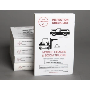 MOBILE CRANE & BOOM TRUCK Inspection Checklist BOOK, DEVTRA Inc - The CHECKER #2-005