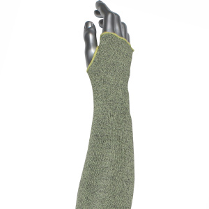 Kut Gard® Single-Ply ATA® Hide-Away™ FR / Aramid Blended Sleeve with Thumb Hole, 1 EA, #10-SATA/HAFR-18T