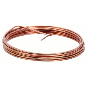 SOUTHWIRE Bare Copper Grounding Wire: 6 AWG Conductor Size, 25 ft Overall Lg, Solid, 1/EA #4WZU6