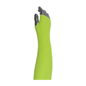 "SMART FIT KEVLAR HACP & NEON YELLOW BLEND SLEEVE, 18"", WITH THUMB HOLE HOLE, 1 EA, #10-21HACPNYTH