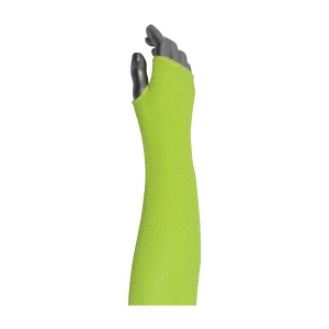"SMART FIT KEVLAR HACP & NEON YELLOW BLEND SLEEVE, 18"", WITH THUMB HOLE HOLE, 1 EA, #10-21HACPNYTH