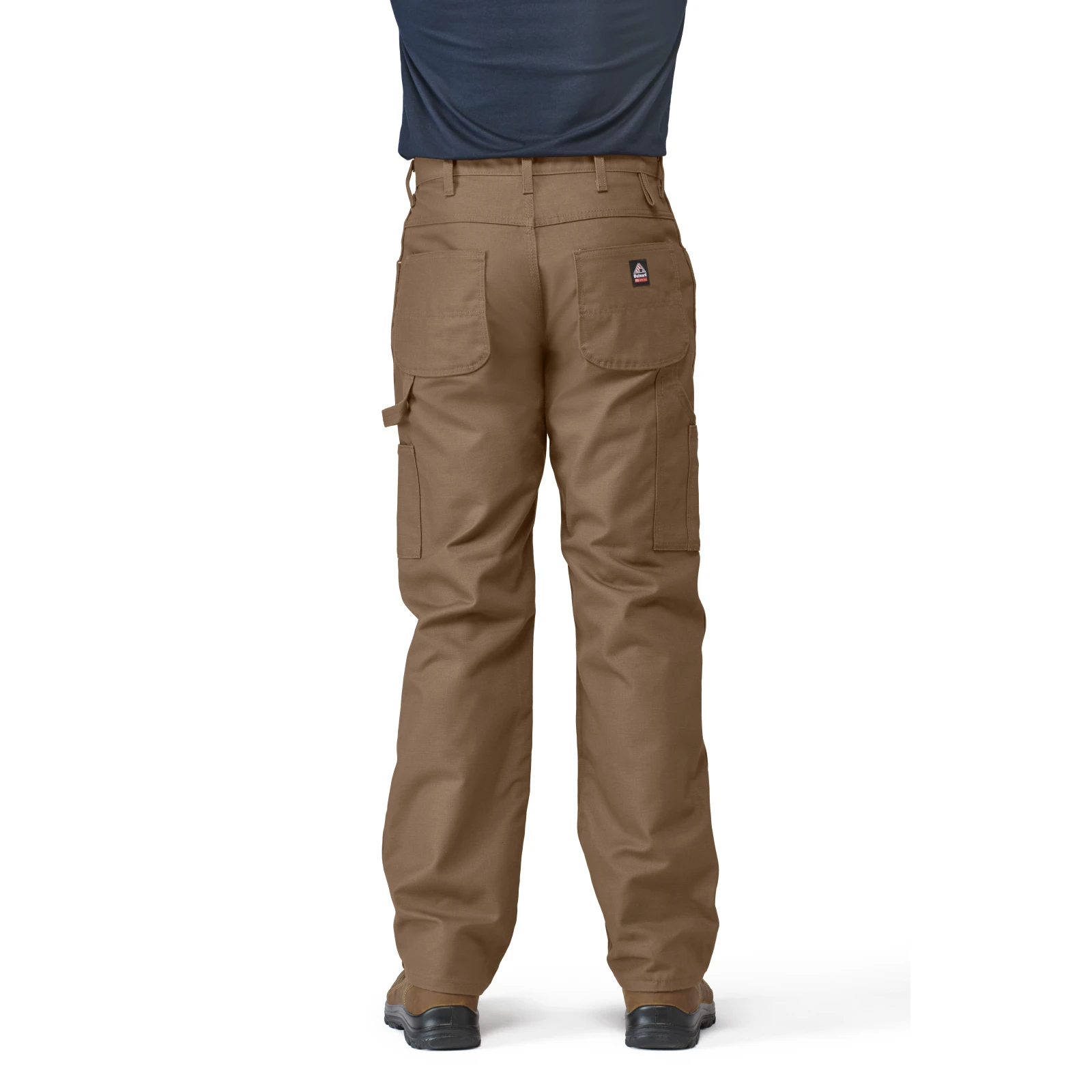 Work Pants Men's Midweight FR Dungaree, Brown Duck Color ,1 EA #PLJ8BD - Image 5