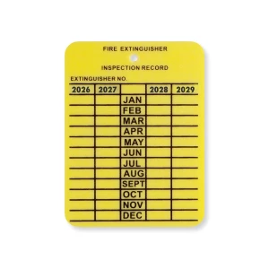Plastic 4 Year Inspection Tag – 4PTAG , 100 per pack #LPI-P4YTAG