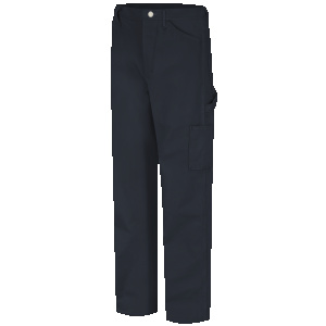 Work Pants Men's Midweight FR Dungaree, Navy Duck Color ,1 EA #PLJ8NV