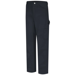 Work Pants Men's Midweight FR Dungaree, Navy Duck Color ,1 EA #PLJ8NV