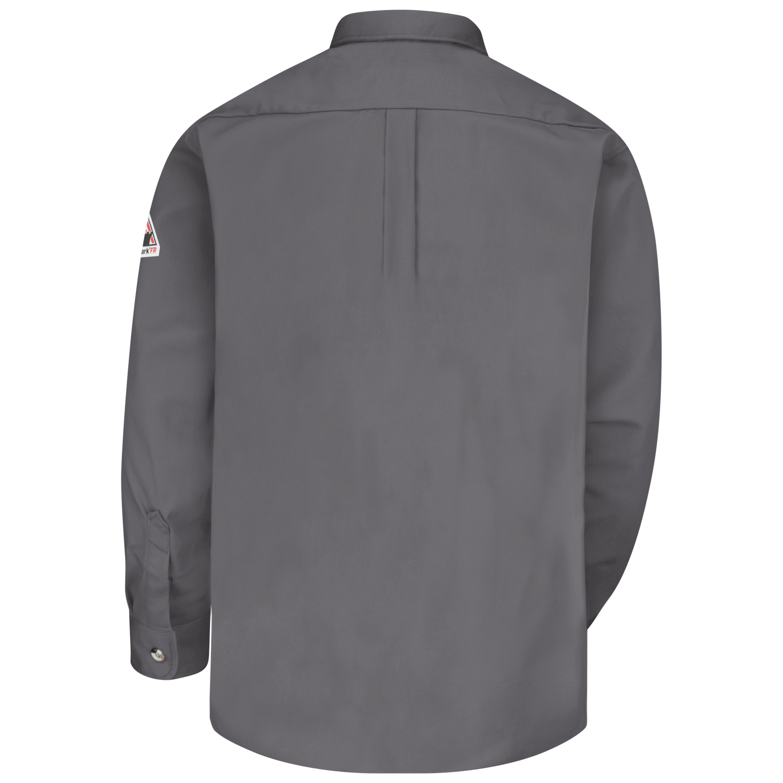 Men's Midweight FR Dress Uniform Shirt, Grey, 1 EA #SLU2GY - Image 4