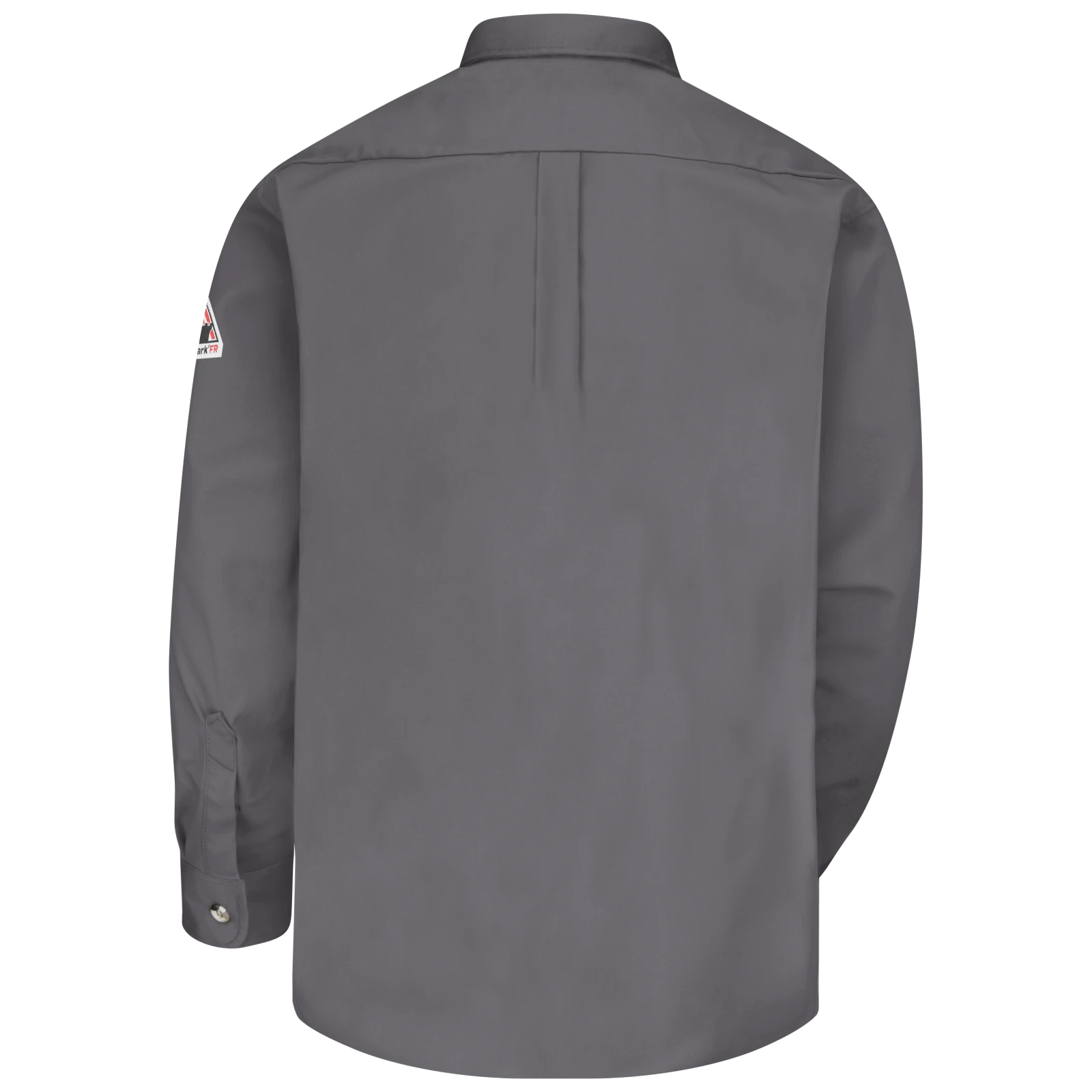 Men's Midweight FR Dress Uniform Shirt, Grey, 1 EA #SLU2GY - Image 4