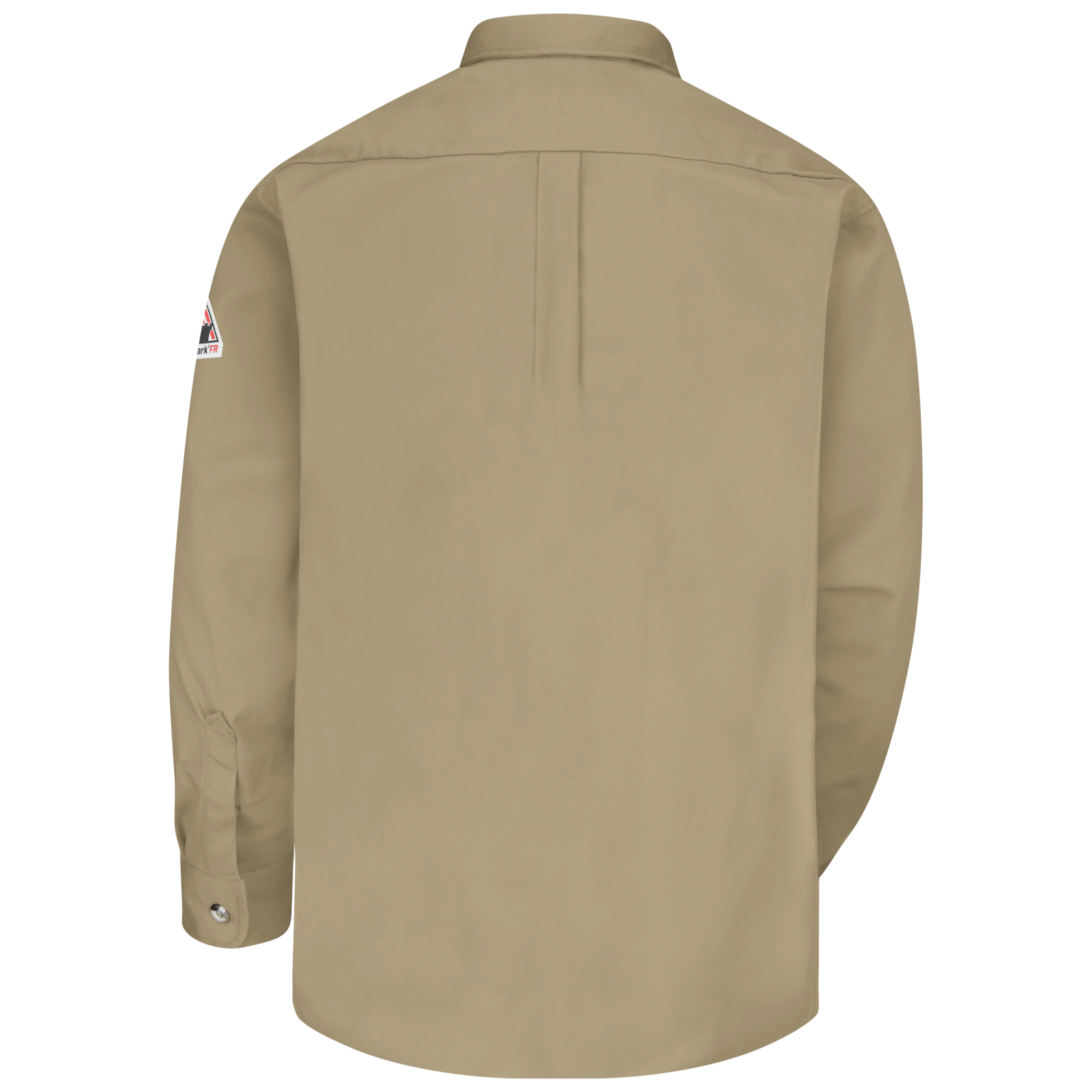 Men's Midweight FR Dress Uniform Shirt, Khaki, 1 EA, #SLU2KH - Image 4