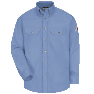 Men's Midweight FR Dress Uniform Shirt, Light Blue, 1 EA #SLU2LB