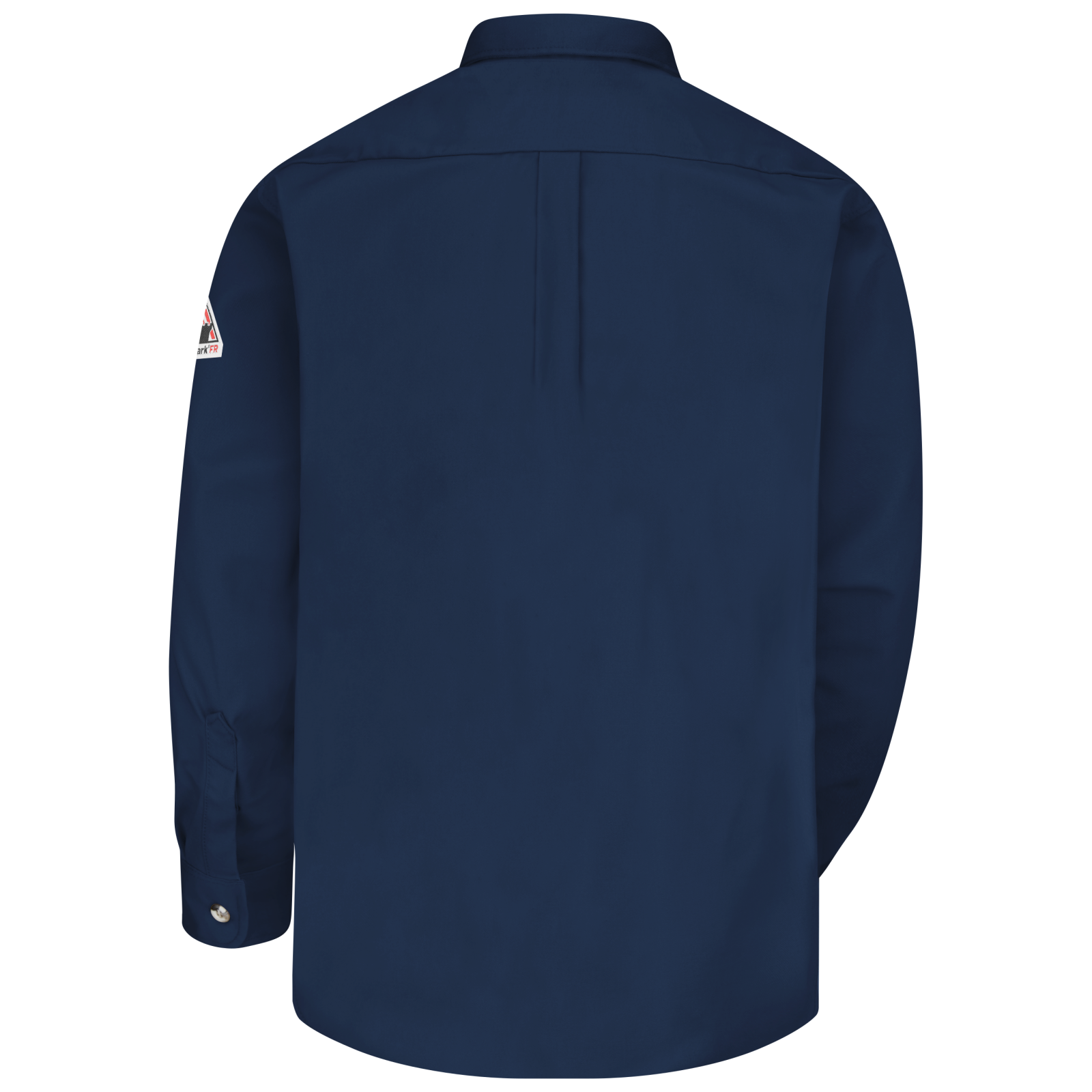 Men's Midweight FR Dress Uniform Shirt, Navy, 1 EA #SLU2NV - Image 4