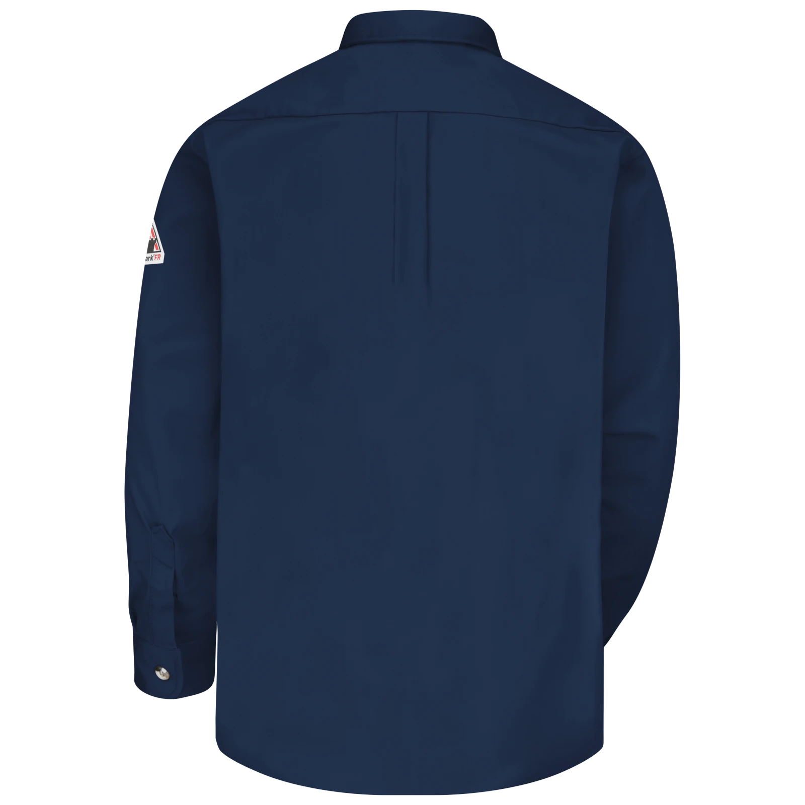 Men's Midweight FR Dress Uniform Shirt, Navy, 1 EA #SLU2NV - Image 4