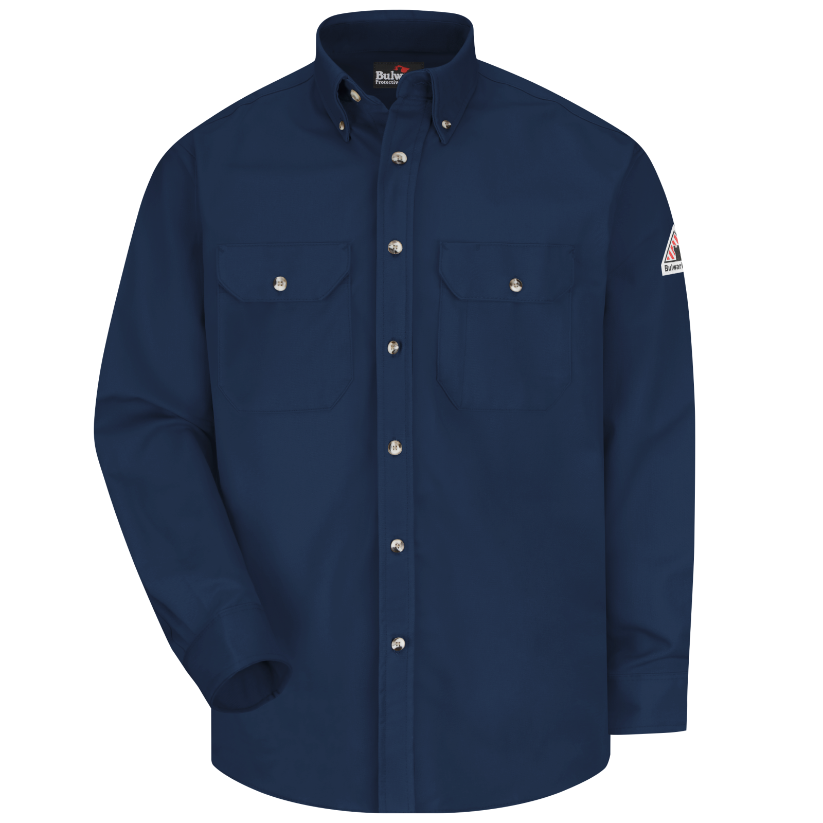 Men's Midweight FR Dress Uniform Shirt, Navy, 1 EA #SLU2NV