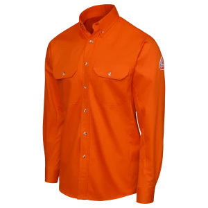 Men's Midweight FR Dress Uniform Shirt, Orange, 1 EA #SLU2OR