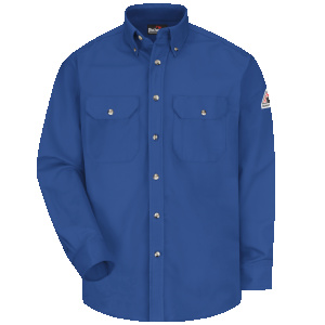 Men's Midweight FR Dress Uniform Shirt, Royal Blue, 1 EA, #SLU2RB