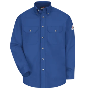 Men's Midweight FR Dress Uniform Shirt, Royal Blue, 1 EA, #SLU2RB