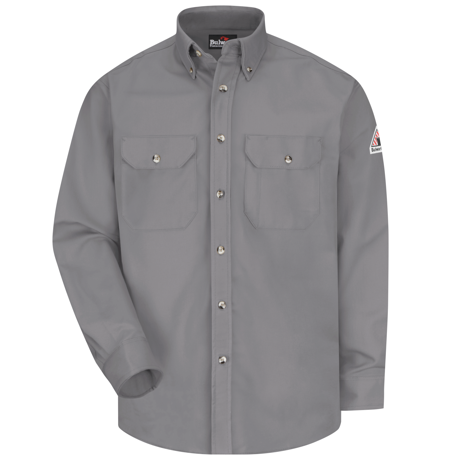 Men's Midweight FR Dress Uniform Shirt, Silver Grey, 1 EA #SLU2SY